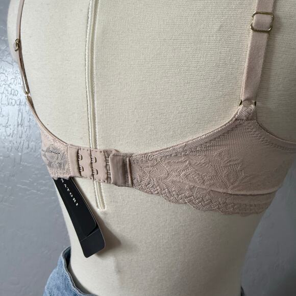 Natori Sheer Glamour Push-Up Underwire Bra, Light Mocha, 32C - Picture 3 of 4